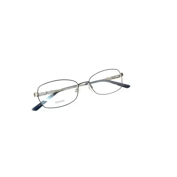 NEW Charmant Fairycore rectangle silver Pure Titanium TI29209 Eyeglasses
