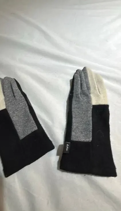 Echo Colorblock Wool Blend Gloves Womens