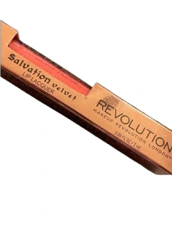Revolution Salvation Velvet Lip Lacquer - Vivid Coral