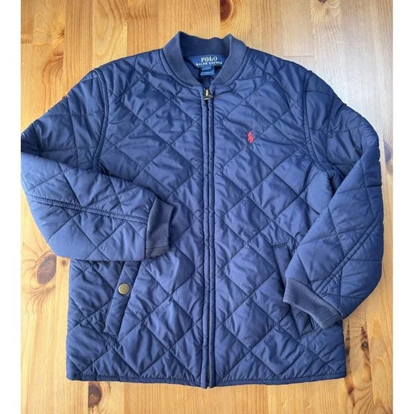 Boys' Polo Ralph Lauren Quilted Zip Up Jacket‎ Size 6