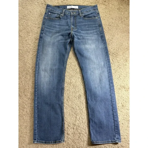 Levi's Signature S51 Straight‎ Leg Jeans Men's Size 30x30 Blue Stretch Denim