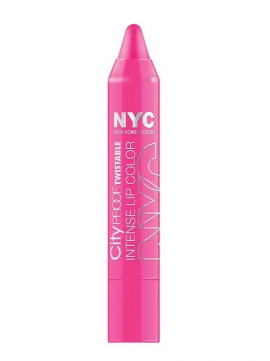 NYC FULTON ST FUCHSIA cityproof Intense Lip Color Twistable Crayon - Hot Pink