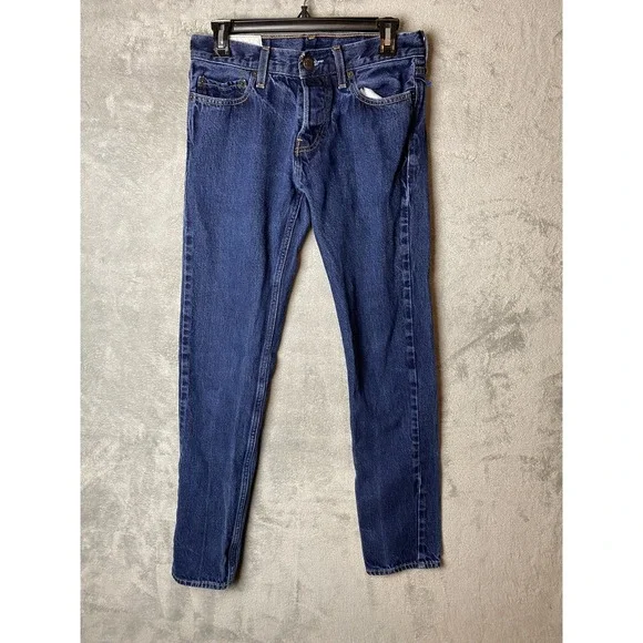 Hollister Men's Jeans W29 L32 Blue Denim Button Fly