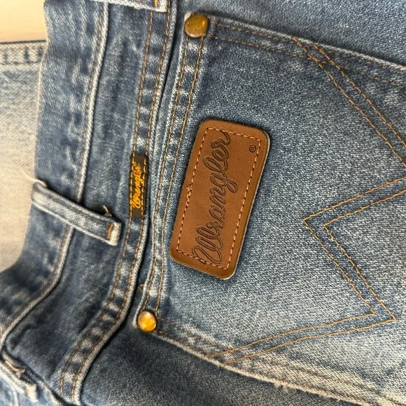 WRANGLER MWZ Slim Fit VINTAGE  Style Jean 35x32 rare wash‎ Denim