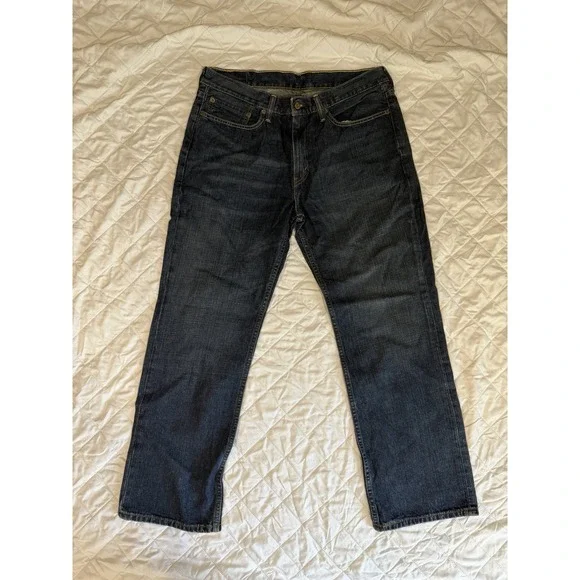 Levis 514 Size 36x30 Mens Dark Wash  Blue Jeans‎ 100% Cotton