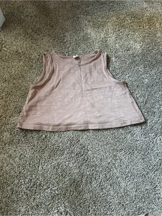 SHEIN Sleeveless Crop Top in Light Mauve