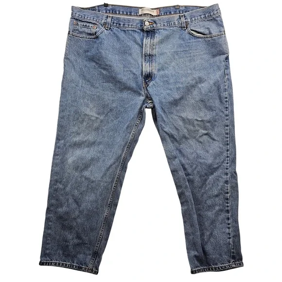 Levis 550 Relaxed Fit Jeans Mens 48x29 Medium Wash Blue Denim Tapered 100 Cotton