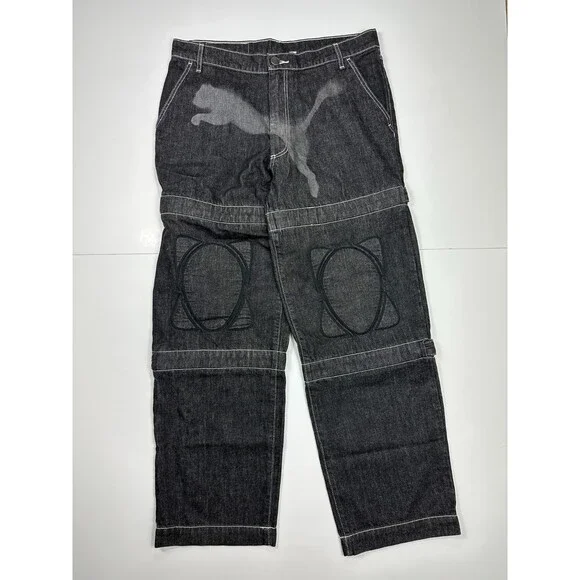 Puma X A$AP Rocky Men's Size 32 Black Denim Jean Pants NWT 631006 01