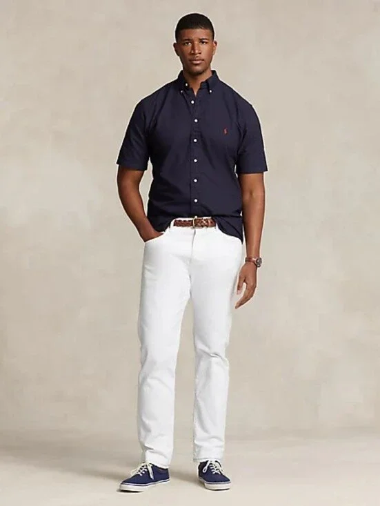 Polo Ralph Lauren‎ Navy Oxford Shirt Classic Americana Preppy Big Tall 3XLT