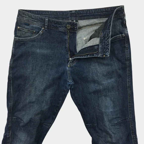 KUHL Rydr Jeans Mens 38x34 Dark Indigo Blue Articulated Knee Denim Pants (FLAW)