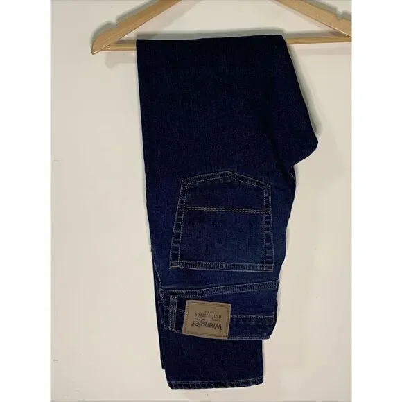 Wrangler Authentics Straight Leg Blue Denim Jeans ZM4RFDI Men’s Size 30x32