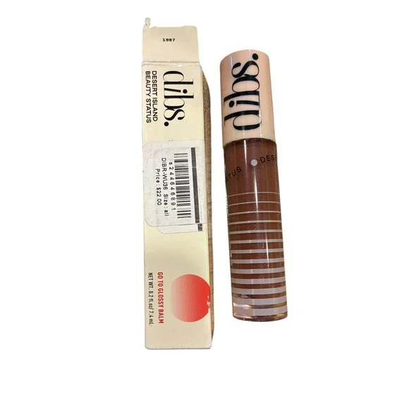 DIBS Beauty‎ Go To Glossy Balm Desert Island Status 1987 Shimmer 0.2oz