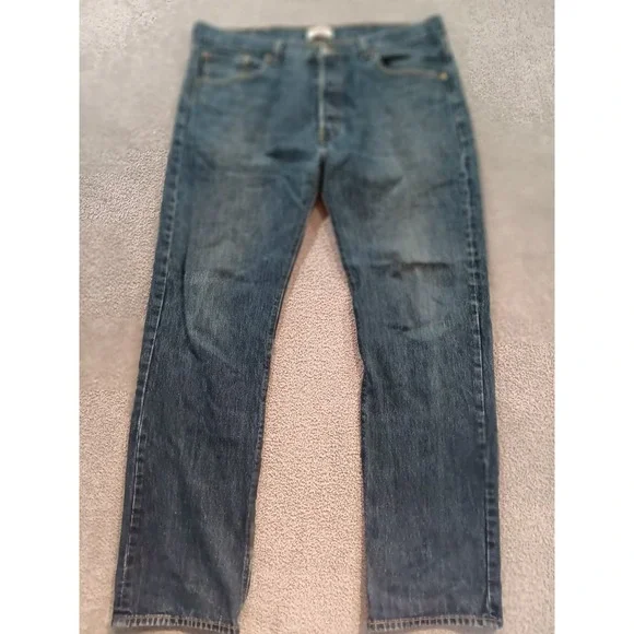 Levi's 501‎ Jeans 38x34 Men Blue Straight Fit Button Fly Denim Classic Mexico