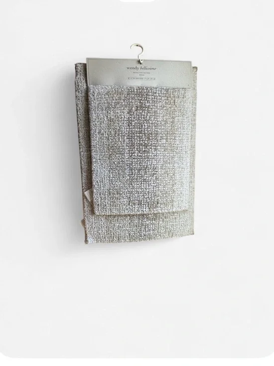 Wendy Bellissimo Textured Taupe Bath Towel Set