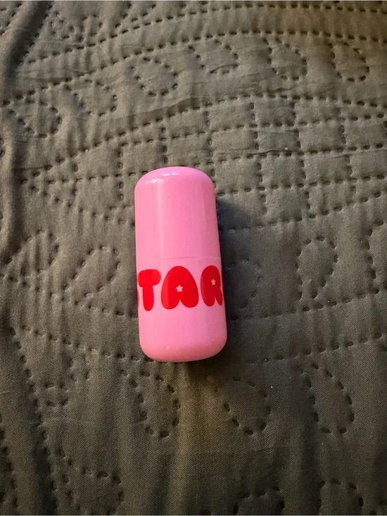 Starface Pink Lipstick-Style Balm with Red 'TAR' Logo