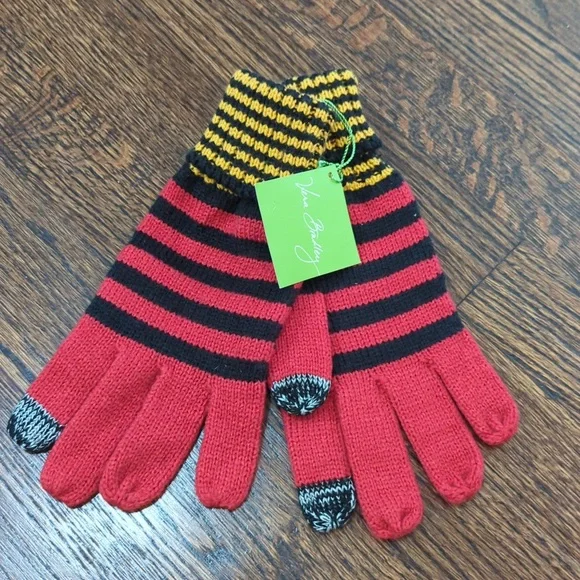 Vera Bradley Striped Knit Gloves NWT