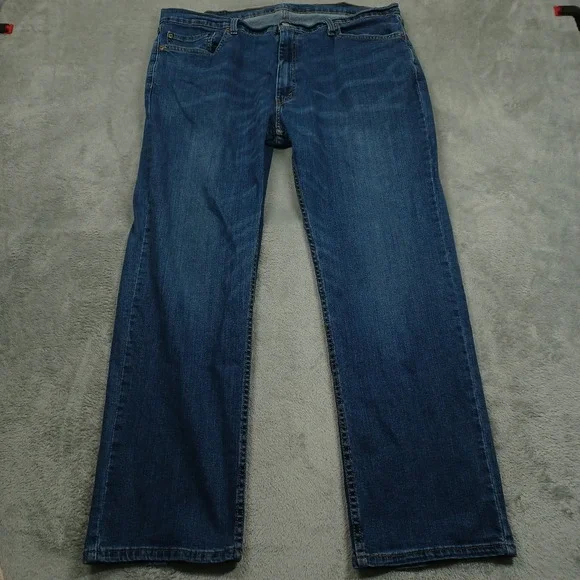 Levis 559 Jeans Men 40x30 Blue Denim Relaxed Fit Straight Pockets‎ Distressed