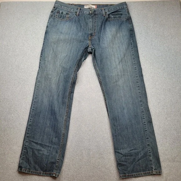 Levi's 559 Relaxed Straight Jeans Mens 38x32 Blue Denim Y2K