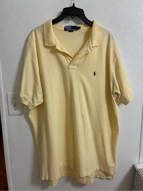 Polo by Ralph Lauren Men's Yellow Classic Cotton Polo XL