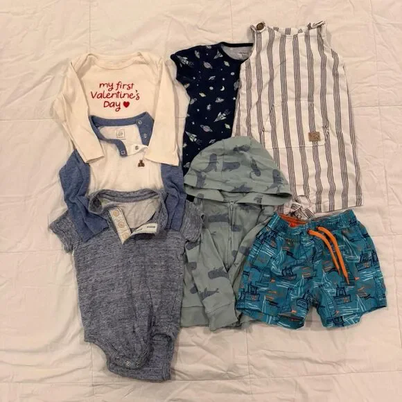 Baby Boys 7 Piece Bundle, Size 6-9 Months