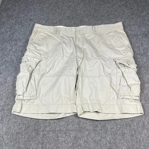 Polo Ralph Lauren Cargo Shorts Mens 44 Tan Khaki Cotton Twill Utility Pockets
