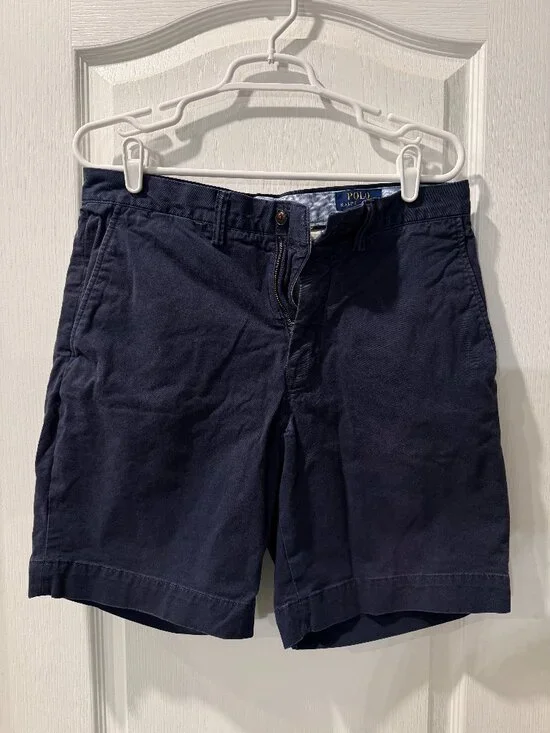 Polo Ralph Lauren Classic Fit Chino Shorts Navy Men's Size 32 8.5