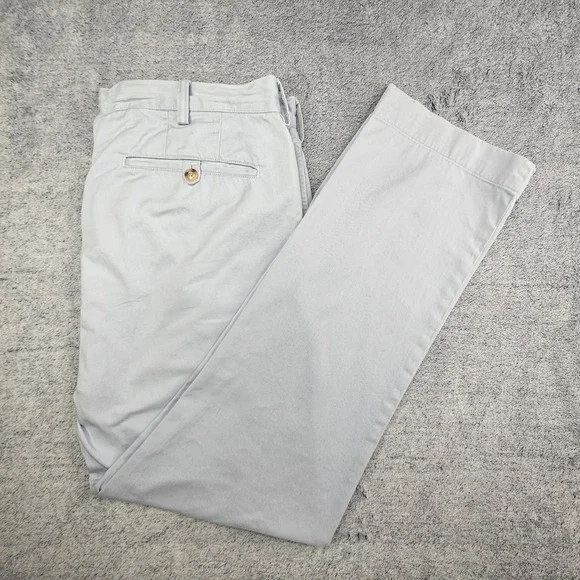 Vintage Polo Ralph Lauren Pants Mens 36x32 Straight Fit Chino Light Blue Cotton