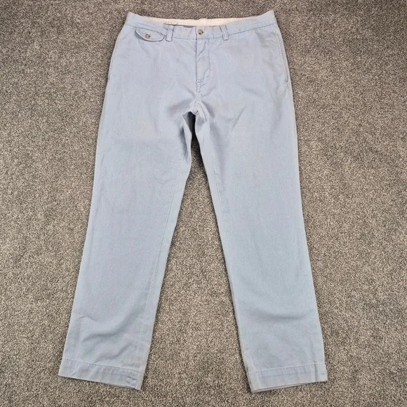 Polo Ralph Lauren Bedford Chino Pants Mens 34x30 Blue Straight Fit Cotton Twill
