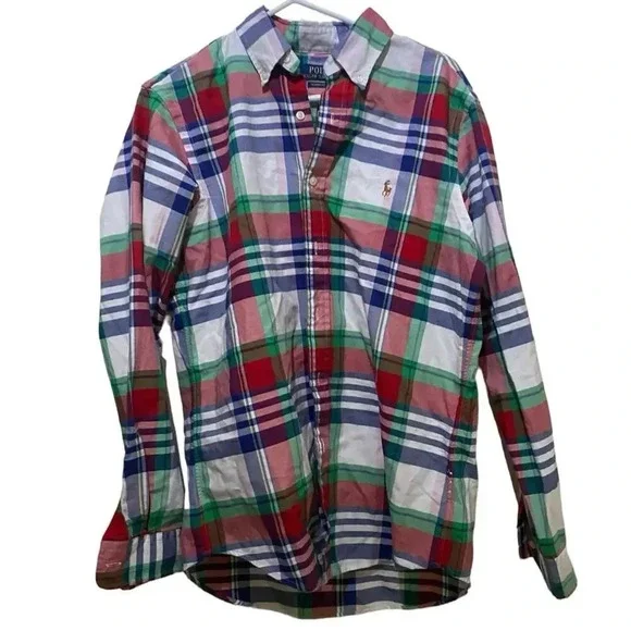 POLO Ralph Lauren Long Sleeve Button-Down Oxford Shirt Size M