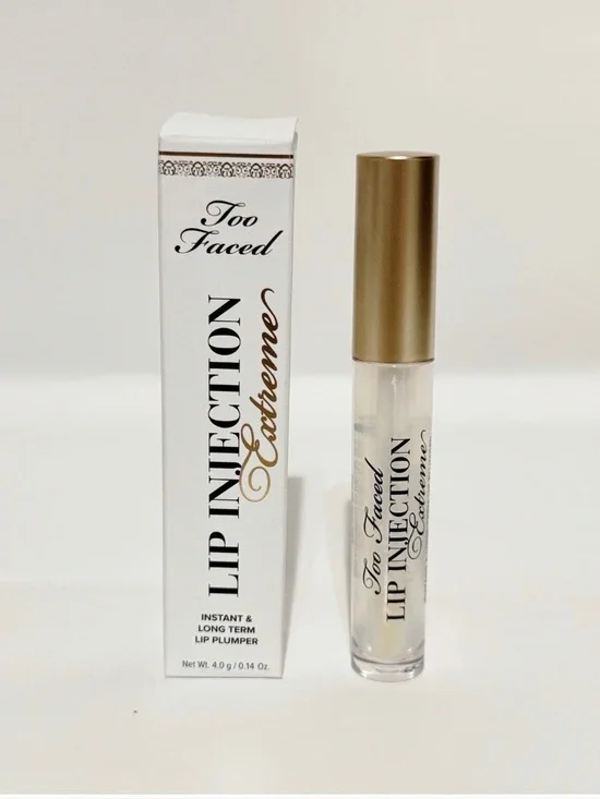 Too Faced Lip Injection Extreme Clear Lip Plumper FULL SIZE 0.14 oz New In Box