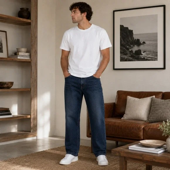Levi's 501 Jeans Mens W33 L29 Dark Blue Indigo Classic Workwear