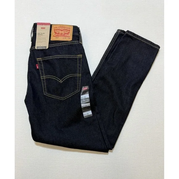 LEVI'S 512 30x30 Slim Taper Jeans Pants Dark Indigo Denim NWT
