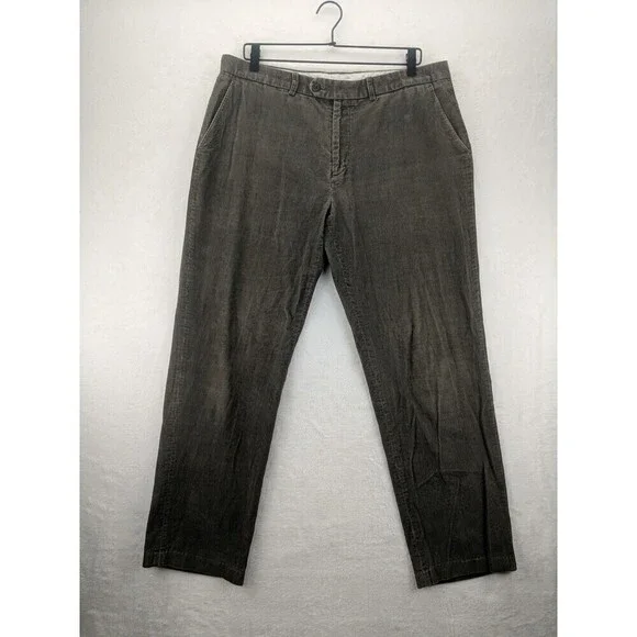 LAUREN Ralph Lauren Corduroy Pants Men 34x32 Brown Pin Whale Preppy Y2K Casual