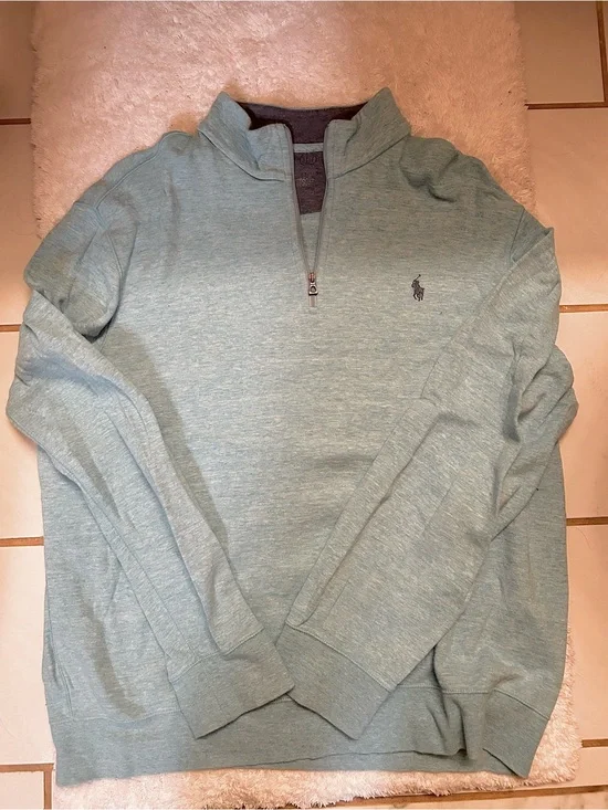 Polo Ralph Lauren Light Blue 1/4 Zip Pullover Men’s Large