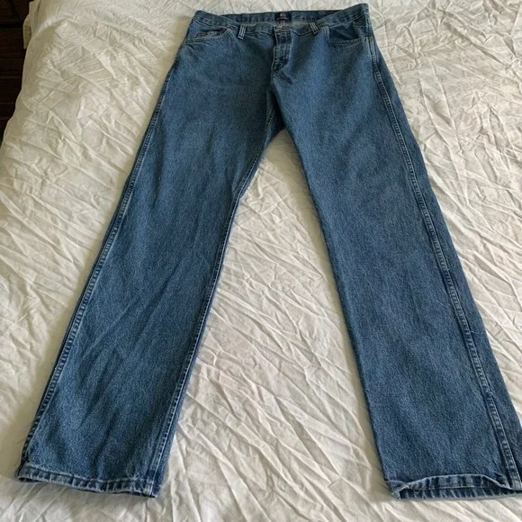 Wrangler Men 38x36 Jeans Blue 47MWZ Premium Performance Cowboy Cut Regular Fit