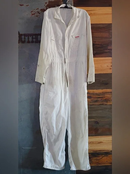 Vintage Penny's Big Mac Sanforized White Coveralls - Workwear