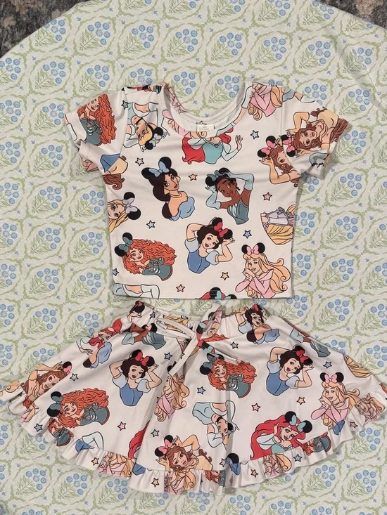 Made by Molly x Disney Princess Ears collab / Girls Athletic Set 6T