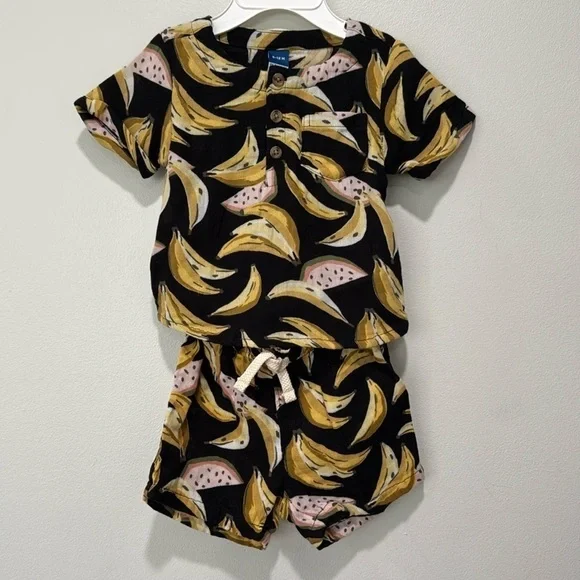Baby bananas matching outfit 🍌