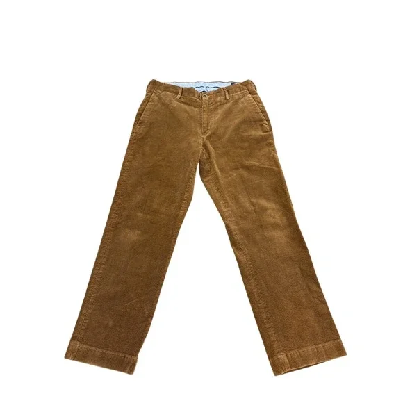 Polo Ralph Lauren Mens Brown Corduroy Classic Fit Pants 32x30 Stretch Cotton
