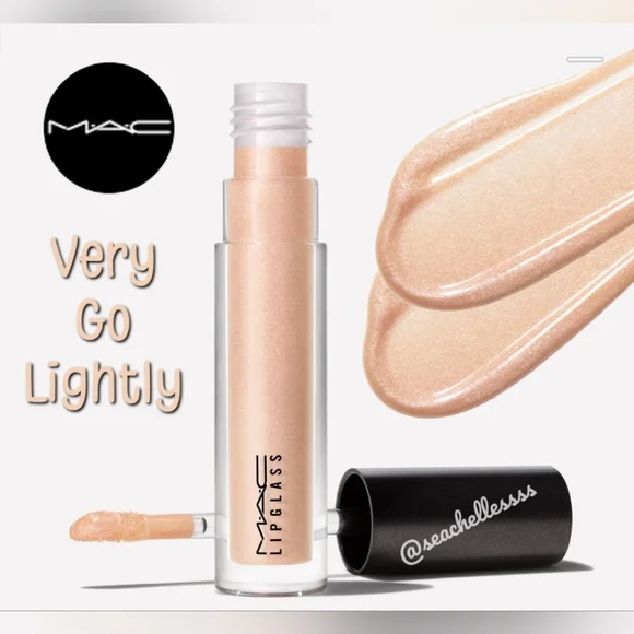 Mac Lipglass | Very Go Lightly Champagme Shimmer | Brand New in Box | Authentic