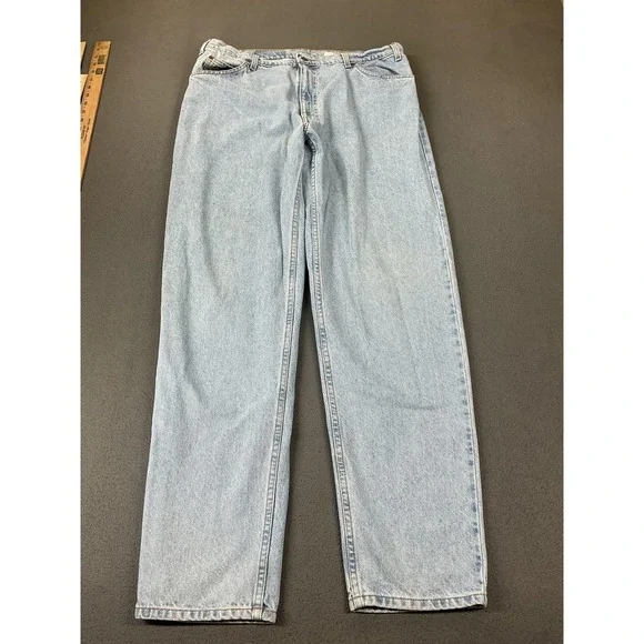 Levi's 550 Jeans Mens 38x34 Light Blue Relaxed Tapered Leg Denim Mexico