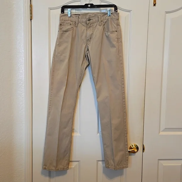 Levi’s 514 Straight Leg Jeans – Beige Tan – 30x32 – Cotton