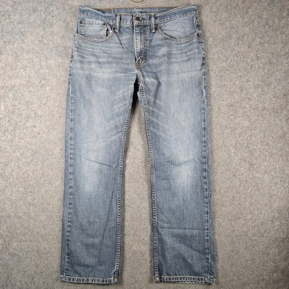Levi Strauss 559 Relaxed Straight Jeans Mens 34x29 Blue Denim Classic Workwear