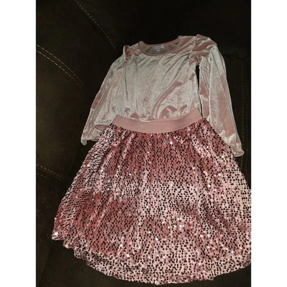 Btween‎ pink sparkle outfit top and skirt wicked inspired size 10 glinda