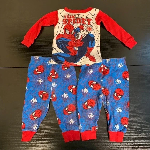 Ultimate‎ Spiderman Outfit Set Lot of 3 Pants Shirt Infant Baby 12 Months