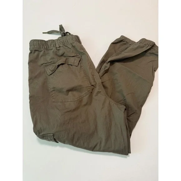 Polo Ralph Lauren Mens Olive Green Cargo Jogger Pants M Utility Elastic Waist