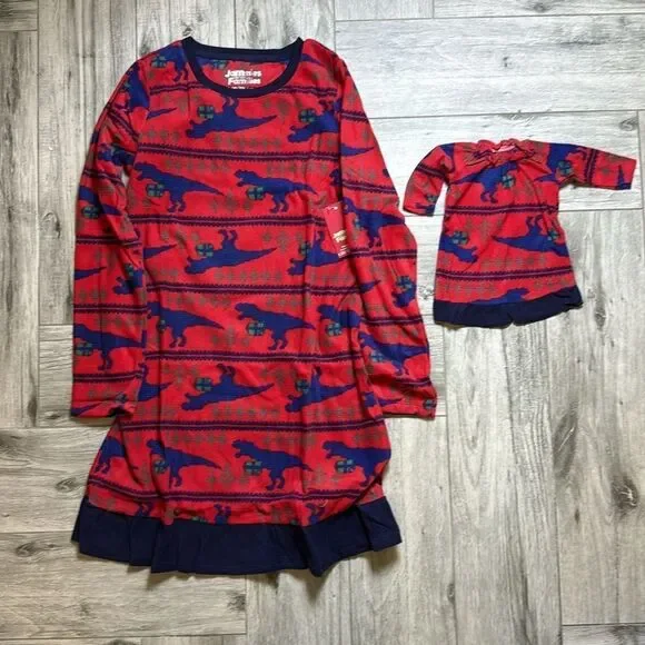 Jammies for your families size 10/12 with doll nightgown