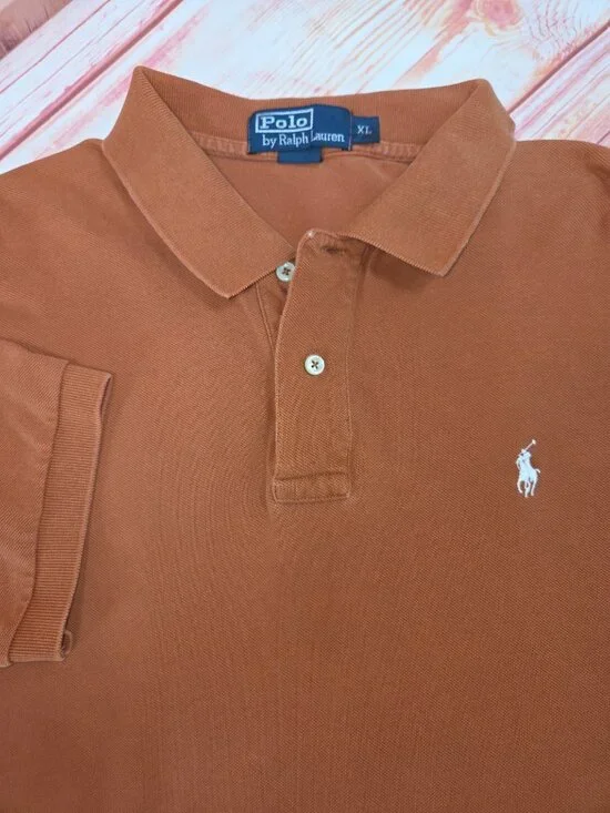 Polo Ralph Lauren Mens Burnt Orange Polo XL