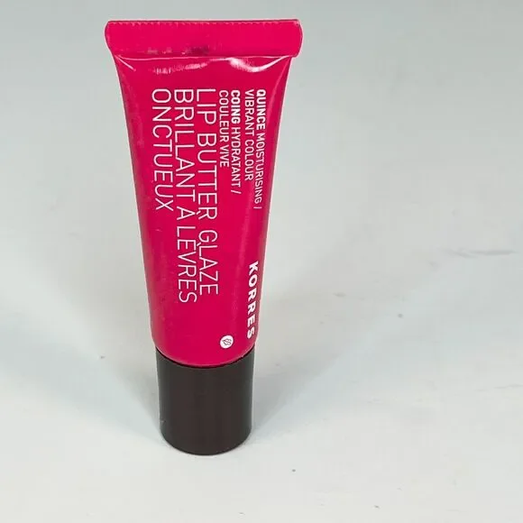Korres Lip Butter Glaze Moisturizing Vibrant Color Quince Red .34 fl oz 10ml New