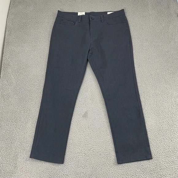 NWT English Laundry Straight Fit Pants Men 36x30 Gray 5 Pocket Flat Front